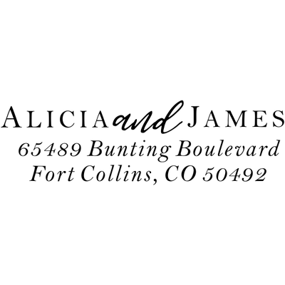 Alicia Return Address Stamp
