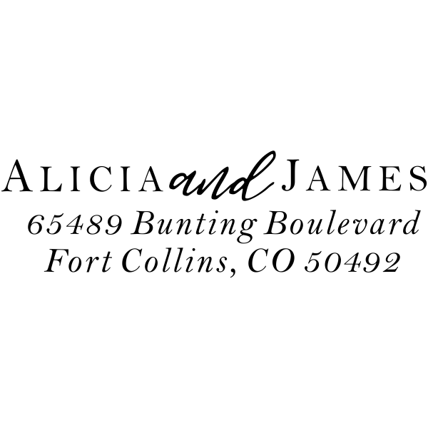 Alicia Return Address Stamp