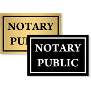 4" x 6" Notary Public Sign