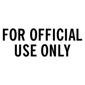 For Official Use Only Stock Stamp