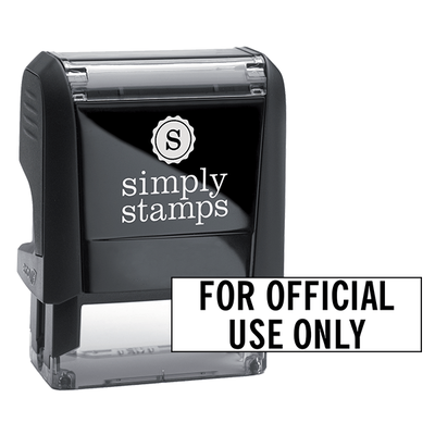 For Official Use Only Stock Stamp