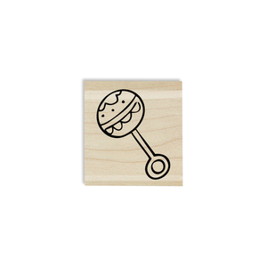 Baby Rattle Craft Stamp Body and Design