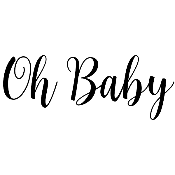 Oh, Baby! Cursive Craft Stamp