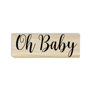Oh, Baby! Cursive Craft Stamp Body and Design