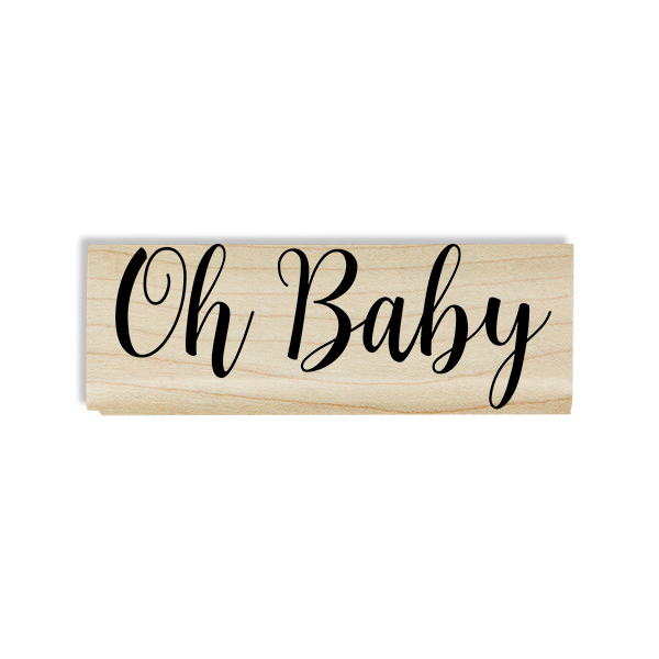 Oh, Baby! Cursive Craft Stamp Body and Design