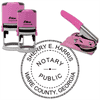 Georgia Notary Pink - Round Design
