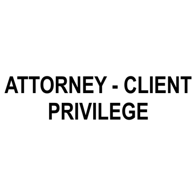 Attorney Client Privilege Stock Stamp - alternate view