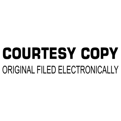 Courtesy Copy Original Filed Electronically Stock Stamp - alternate view