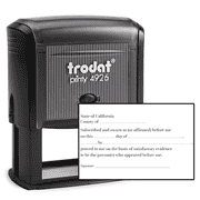 California Jurat Notary Stamp