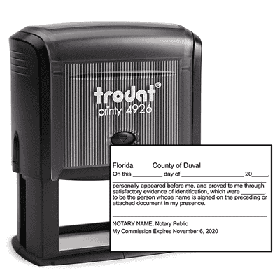 Florida Signature Witness Notary Stamp