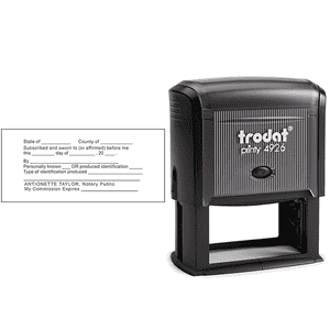 JURAT with Identification Notary Stamp Body and Design