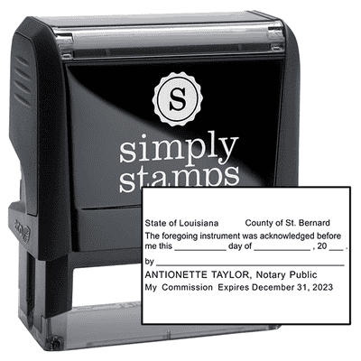 Louisiana Acknowledgment Notary Stamp