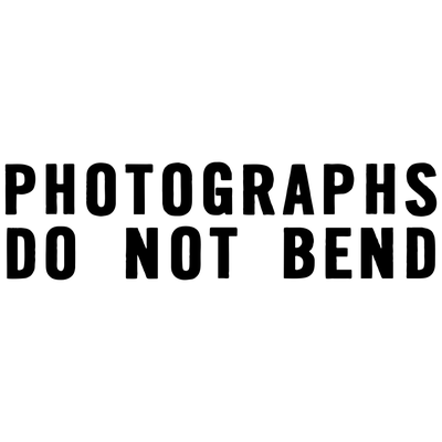 Photographs Do Not Bend Stock Stamp - alternate view