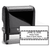 North Dakota Notary Stamp - Rectangular