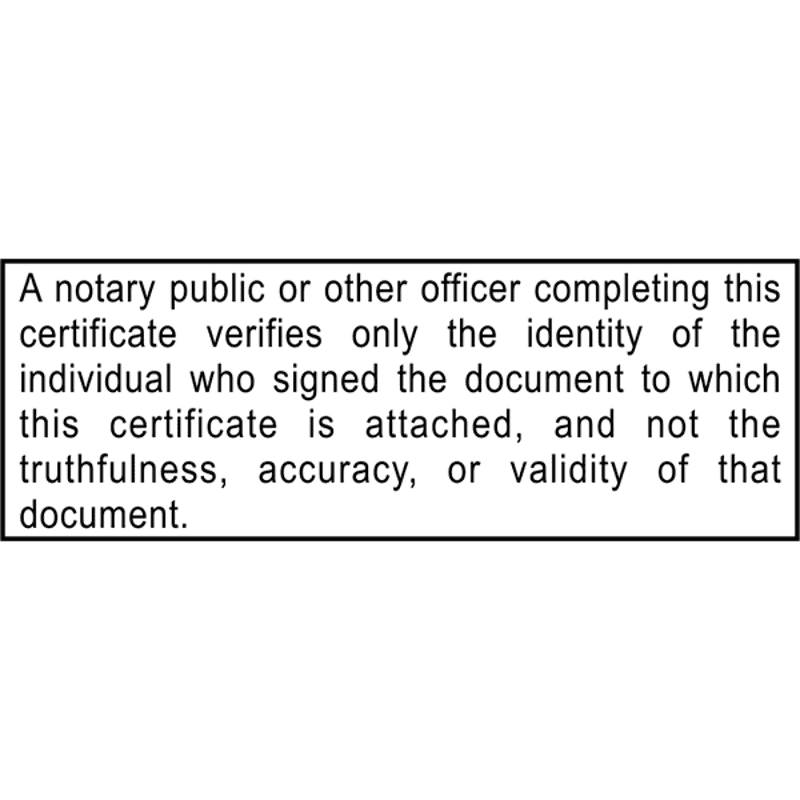 California Notary Disclosure Stamp Imprint Example