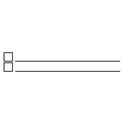 2 Line Checkbox Rubber Stamp - alternate view