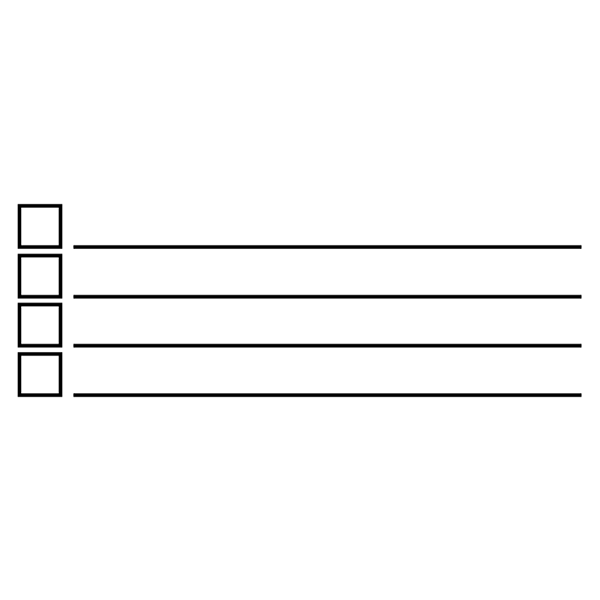 4 Line Checkbox Rubber Stamp Imprint