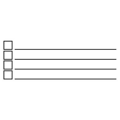 4 Line Checkbox Rubber Stamp - alternate view
