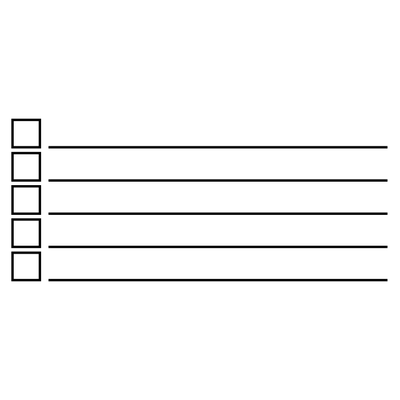 5 Line Checkbox Rubber Stamp - alternate view