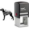 Weimaraner Dog Address Stamp Body and Design