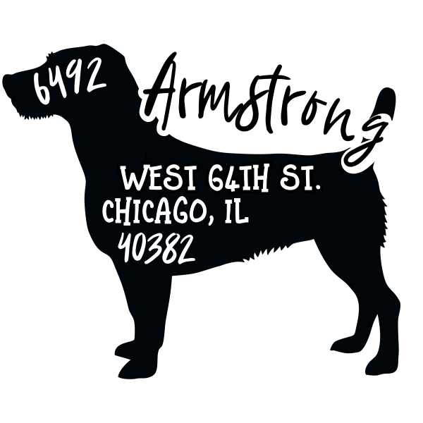 Jack Russell Terrier Dog Address Stamp