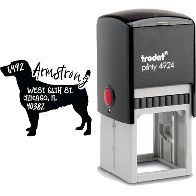 Jack Russell Terrier Dog Address Stamp - alternate view