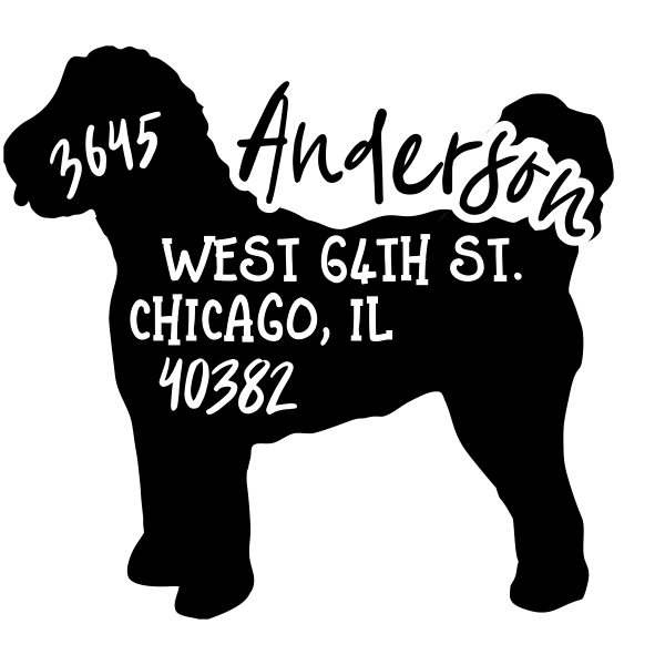 Doodle Dog Address Stamp