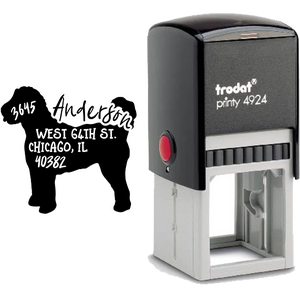 Doodle Dog Address Stamp Body and Design