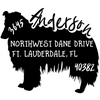 Rough Collie Dog Address Stamp