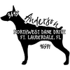 Doberman Pinscher Dog Address Stamp
