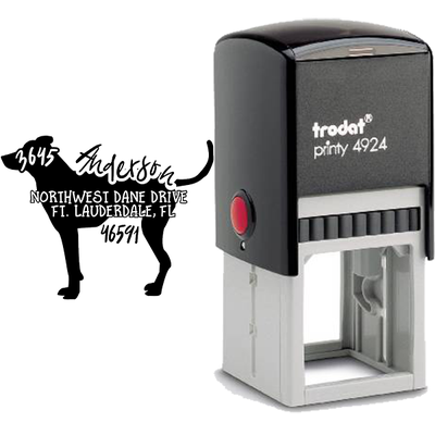 Whipador Dog Address Stamp - alternate view