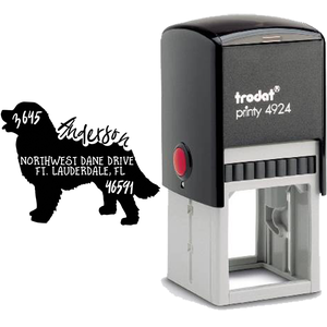 Bernese Mountain Dog Address Stamp Body and Design