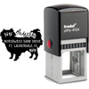 Japanese Chin Dog Address Stamp Body and Design