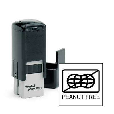 Peanut Free Allergy Alert Stamp