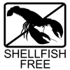 Shellfish Free Allergy Alert Stamp Imprint