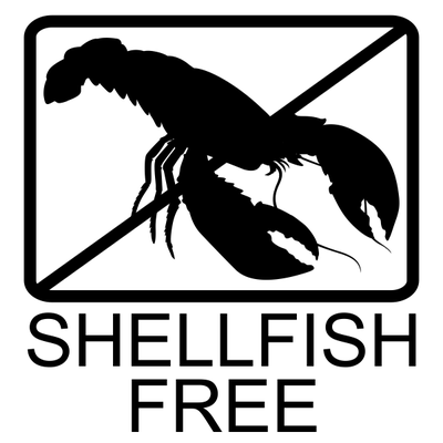 Shellfish Free Allergy Alert Stamp - alternate view