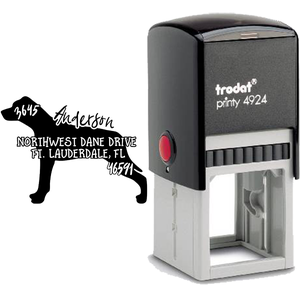 Catahoula Leopard Dog Address Stamp Body and Design