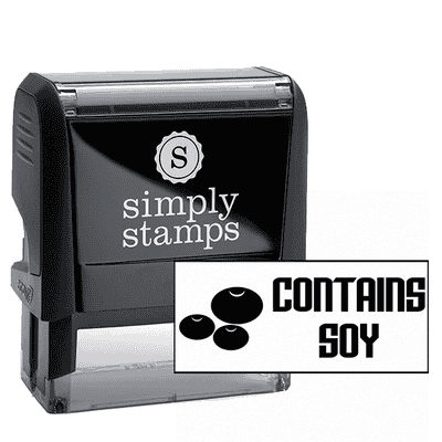 Contains Soy Stamp