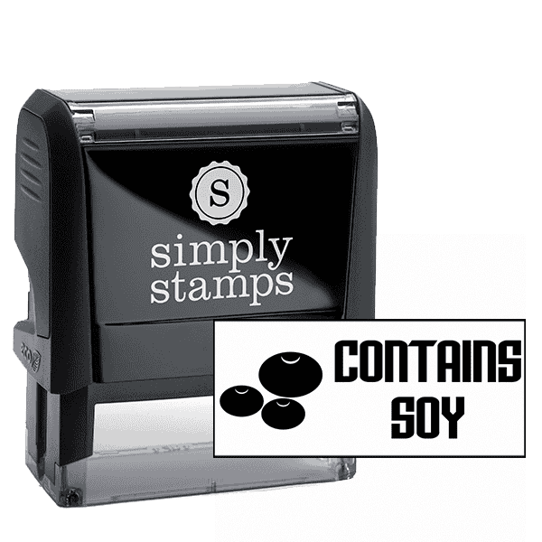 Contains Soy Stamp