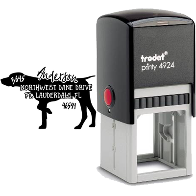 German Shorthair Pointer Dog Address Stamp - alternate view