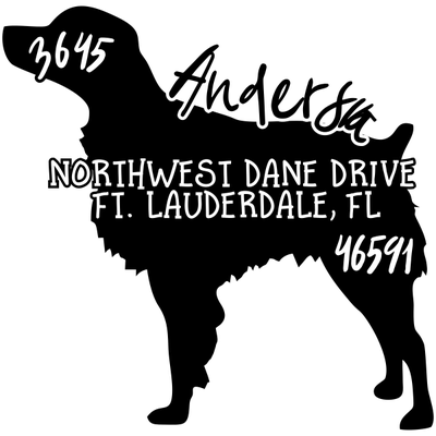 Brittany Spaniel Dog Address Stamp