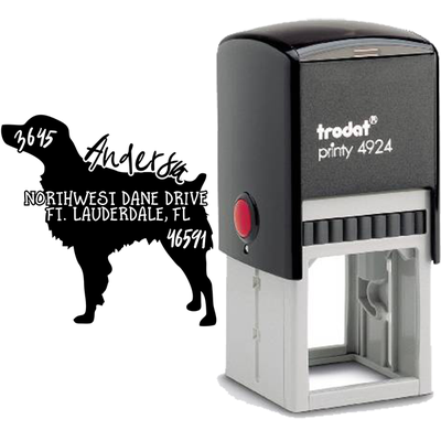 Brittany Spaniel Dog Address Stamp - alternate view
