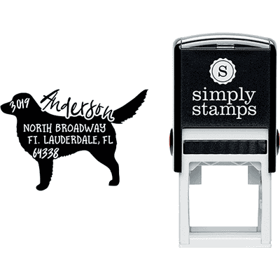 Nova Scotia Duck Tolling Retriever Dog Address Stamp - alternate view