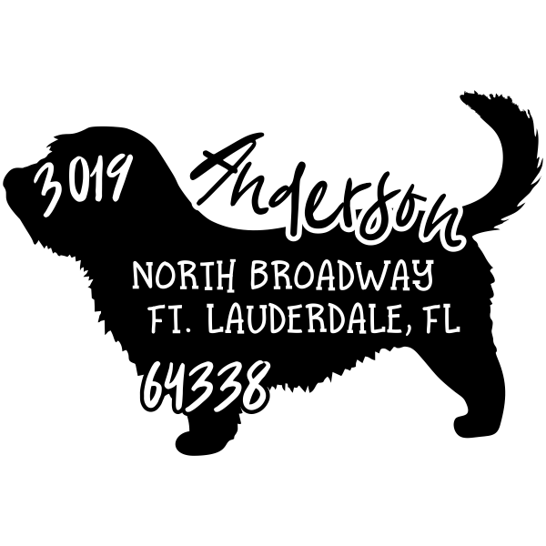 Glen of Imaal Terrier Dog Address Stamp