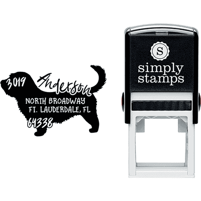 Glen of Imaal Terrier Dog Address Stamp - alternate view