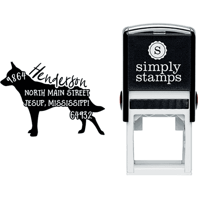 Australian Cattle Dog Address Stamp - alternate view