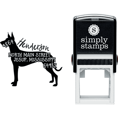 Pharaoh Hound Dog Address Stamp - alternate view