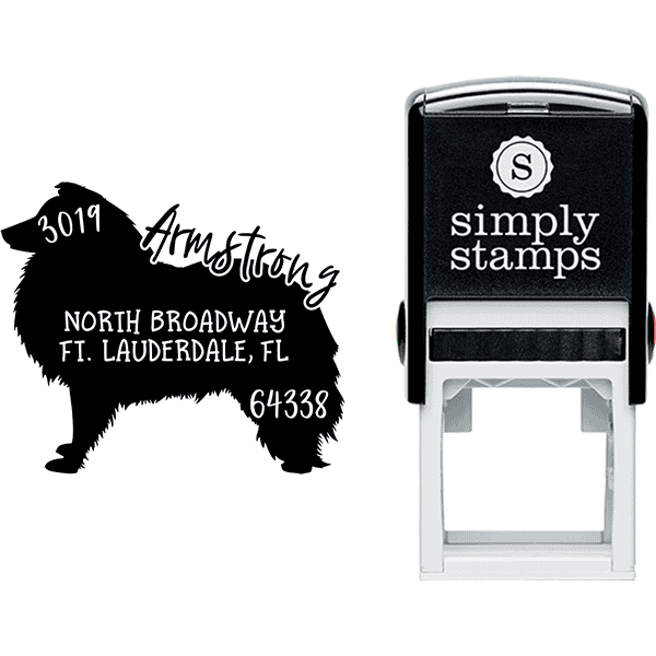 Shetland Sheep Dog Address Stamp