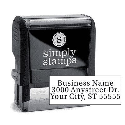 Serif Custom 3 Line Address Stamp