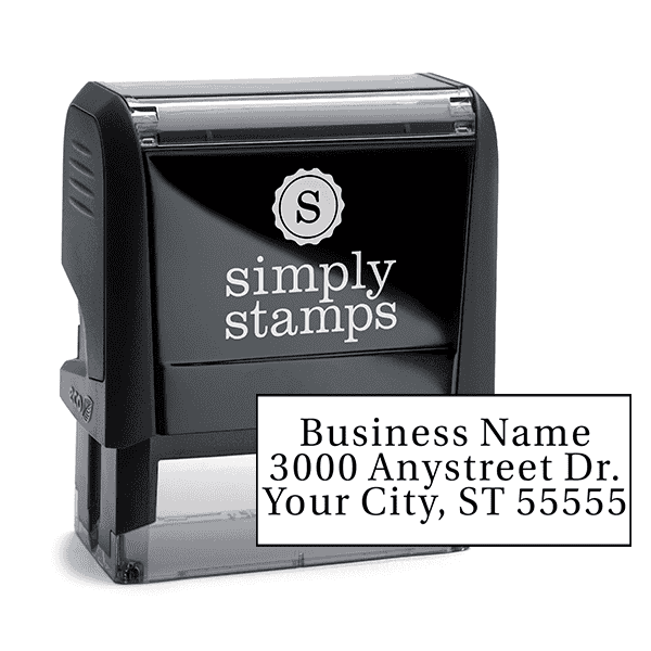 Serif Custom 3 Line Address Stamp
